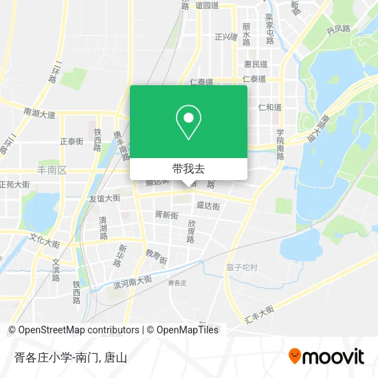 胥各庄小学-南门地图