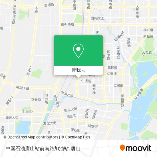 中国石油唐山站前南路加油站地图