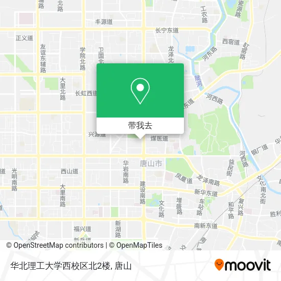 华北理工大学西校区北2楼地图