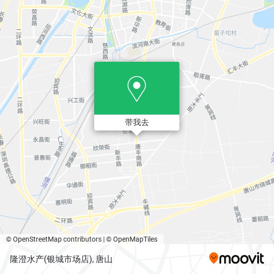 隆澄水产(银城市场店)地图