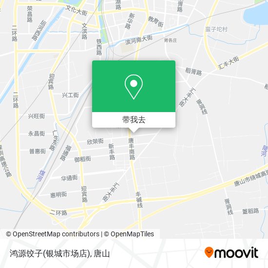 鸿源饺子(银城市场店)地图