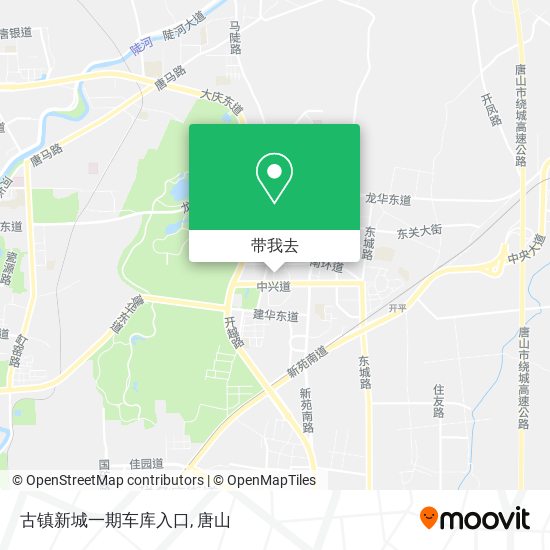 古镇新城一期车库入口地图