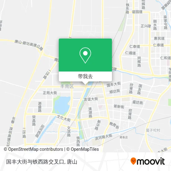 国丰大街与铁西路交叉口地图