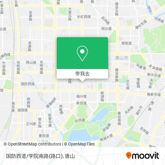国防西道/学院南路(路口)地图