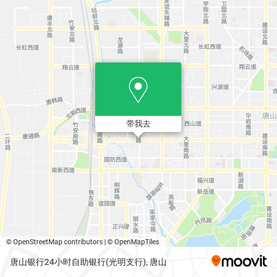 唐山银行24小时自助银行(光明支行)地图