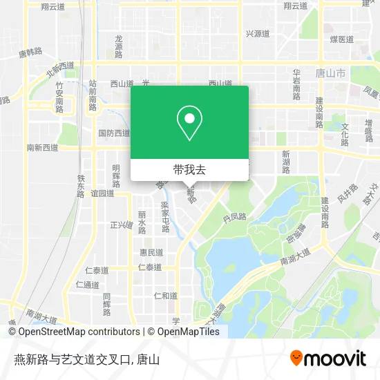 燕新路与艺文道交叉口地图