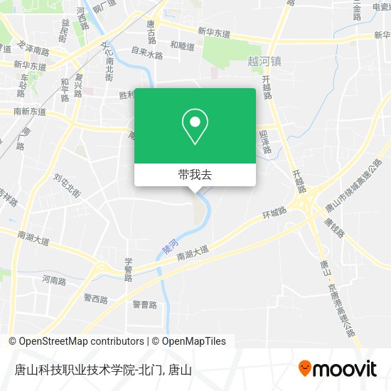 唐山科技职业技术学院-北门地图