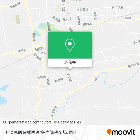 开滦总医院林西医院-内部停车场地图