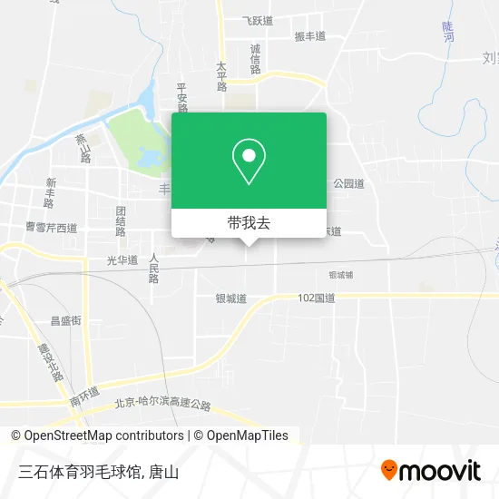 三石体育羽毛球馆地图
