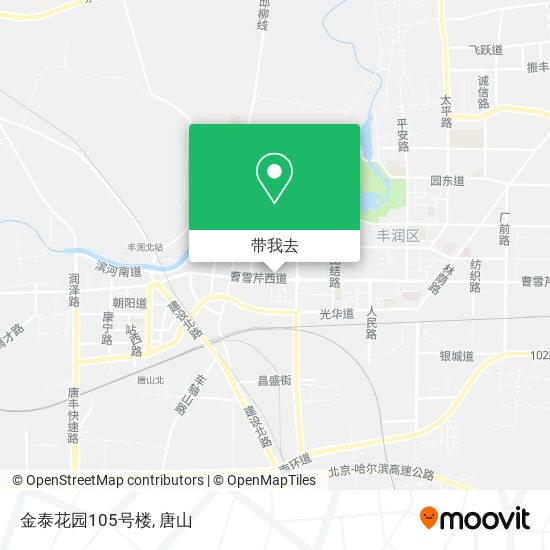 金泰花园105号楼地图