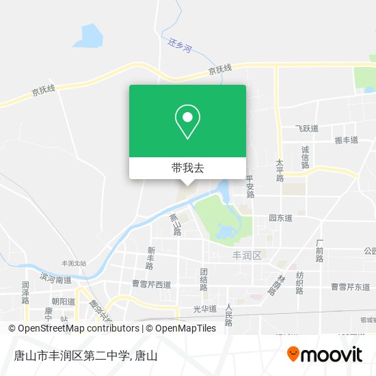 唐山市丰润区第二中学地图