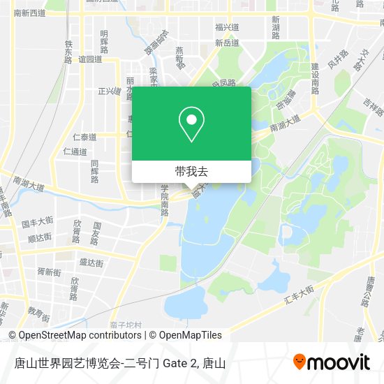 唐山世界园艺博览会-二号门 Gate 2地图