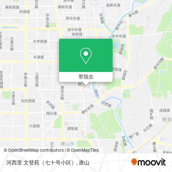 河西里 文登苑（七十号小区）地图