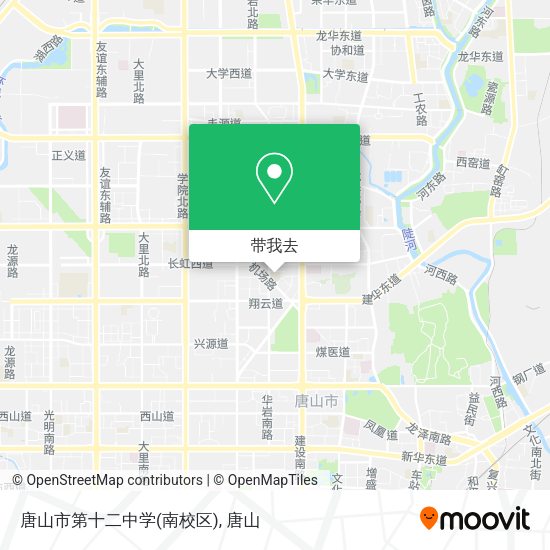 唐山市第十二中学(南校区)地图