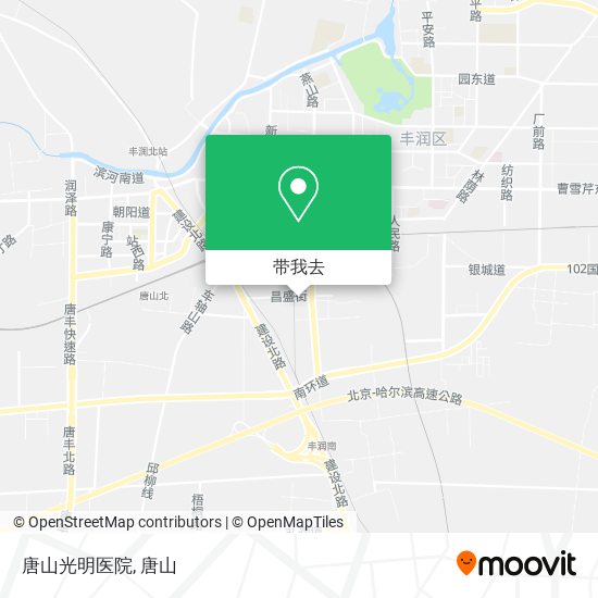 唐山光明医院地图