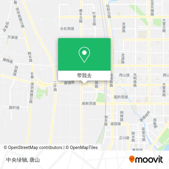 中央绿轴地图