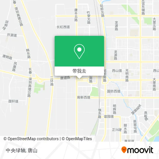 中央绿轴地图