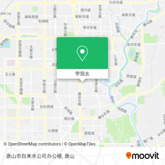 唐山市自来水公司办公楼地图
