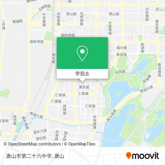唐山市第二十六中学地图