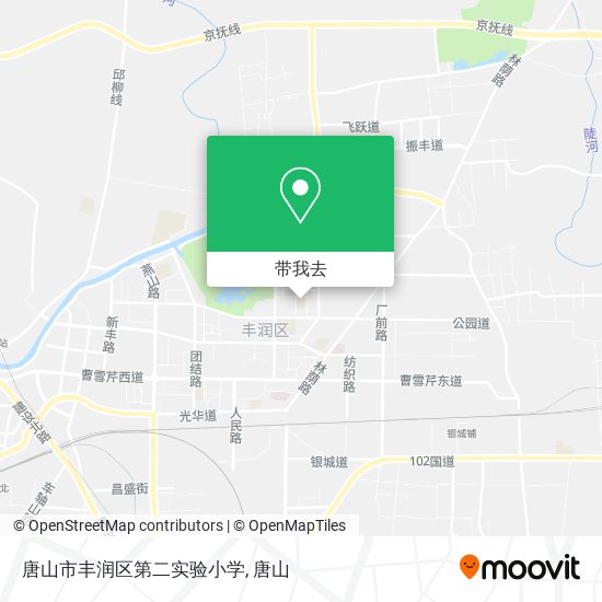 唐山市丰润区第二实验小学地图