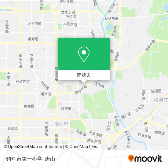 钓鱼台第一小学地图
