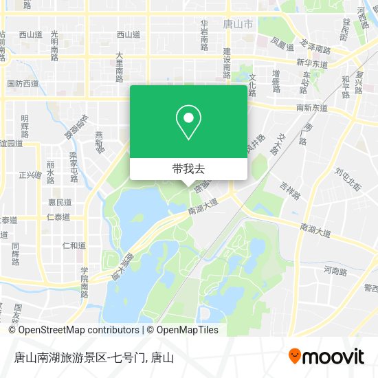 唐山南湖旅游景区-七号门地图