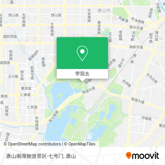 唐山南湖旅游景区-七号门地图