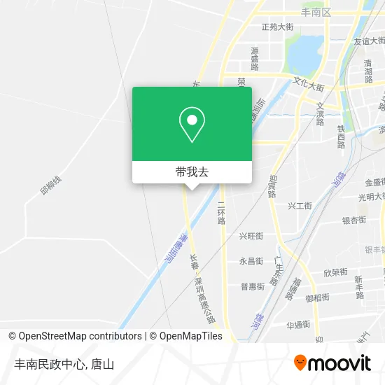 丰南民政中心地图