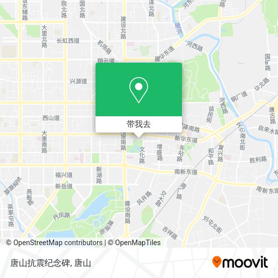 唐山抗震纪念碑地图