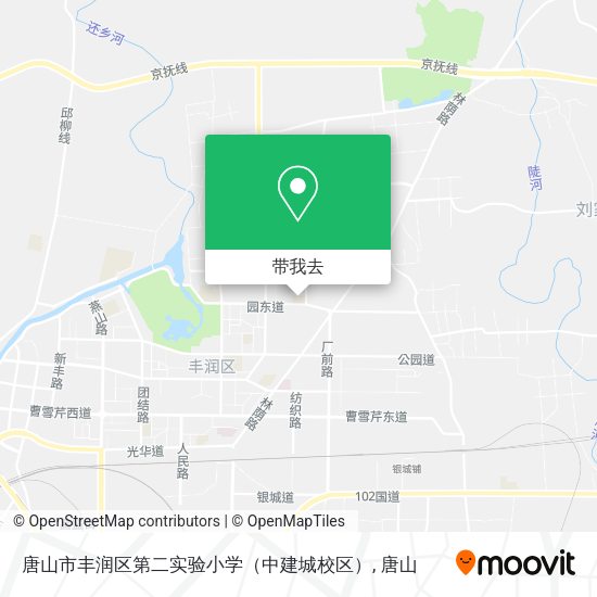 唐山市丰润区第二实验小学（中建城校区）地图