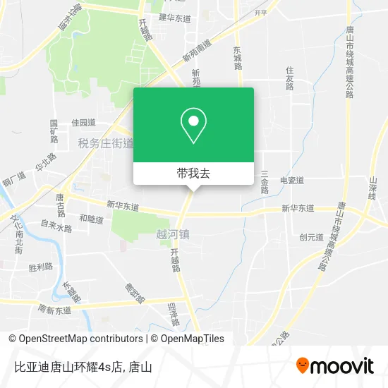 比亚迪唐山环耀4s店地图