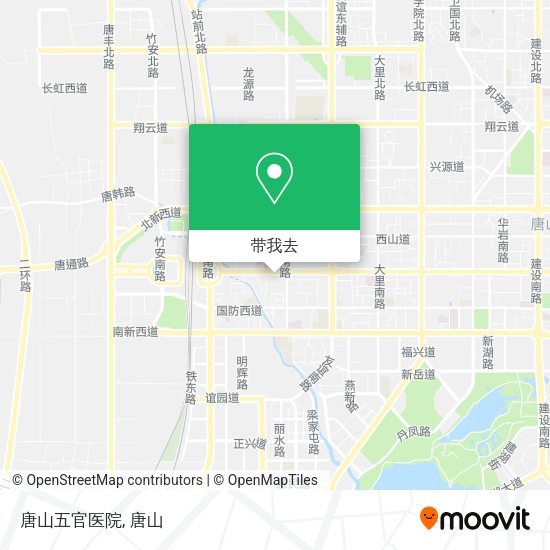 唐山五官医院地图