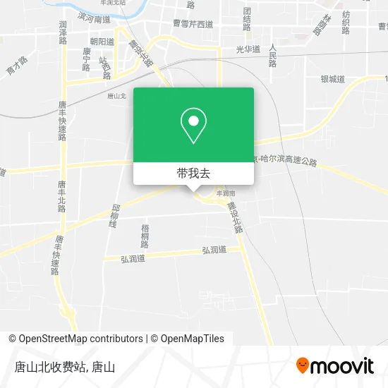 唐山北收费站地图