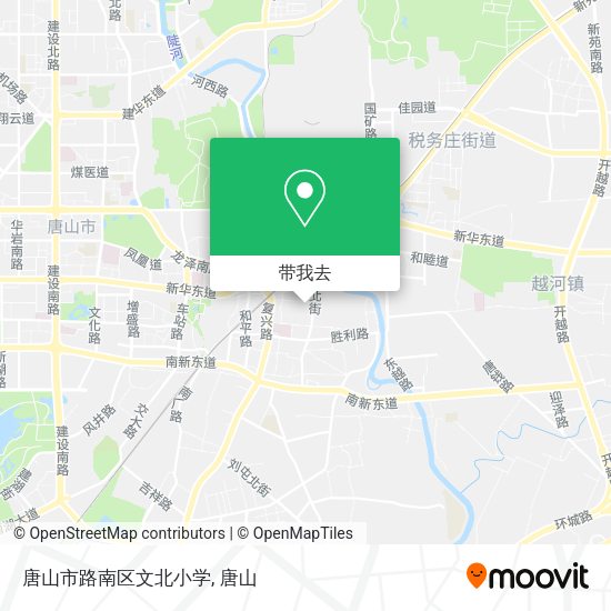 唐山市路南区文北小学地图
