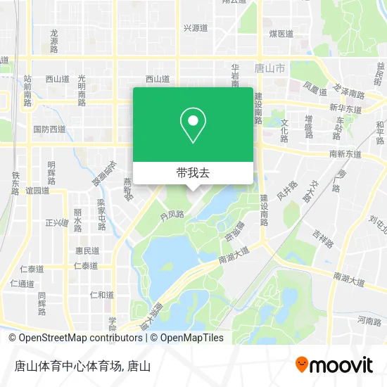 唐山体育中心体育场地图