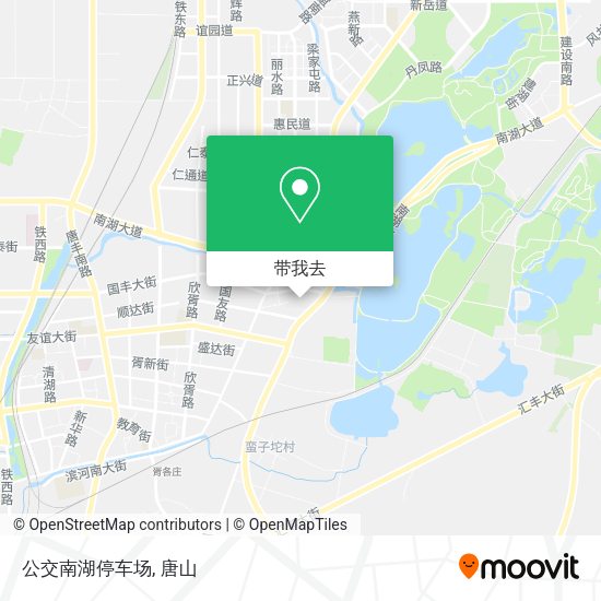 公交南湖停车场地图