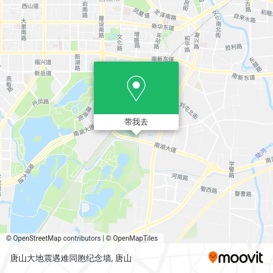 唐山大地震遇难同胞纪念墙地图