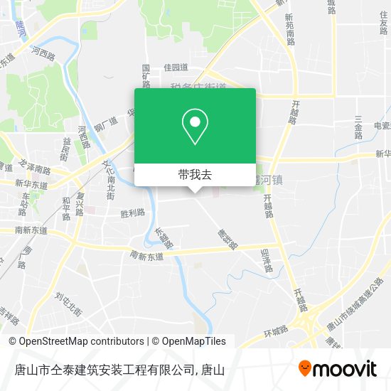 唐山市仝泰建筑安装工程有限公司地图