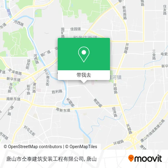 唐山市仝泰建筑安装工程有限公司地图