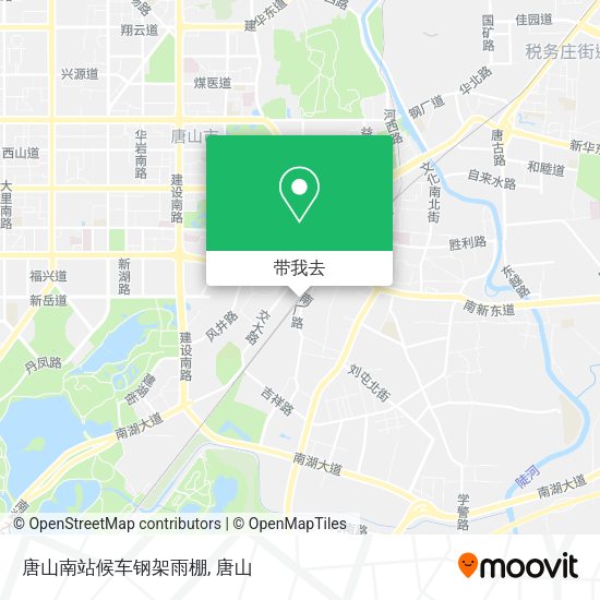 唐山南站候车钢架雨棚地图