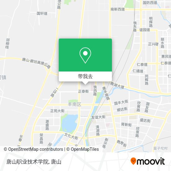 唐山职业技术学院地图