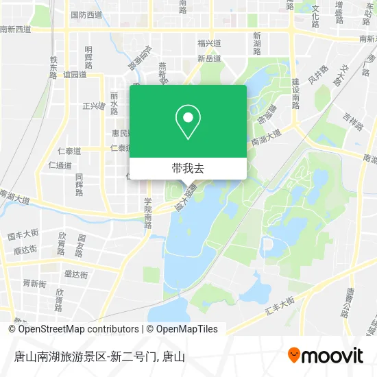 唐山南湖旅游景区-新二号门地图