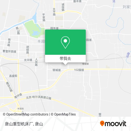 唐山重型机床厂地图