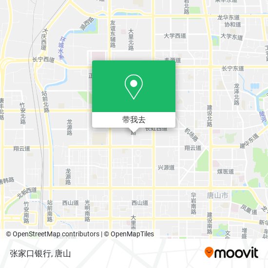 张家口银行地图