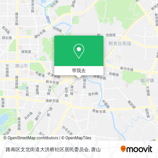 路南区文北街道大洪桥社区居民委员会地图