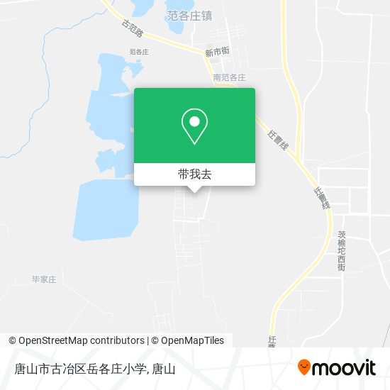 唐山市古冶区岳各庄小学地图