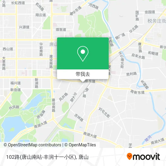 102路(唐山南站-丰润十一小区)地图