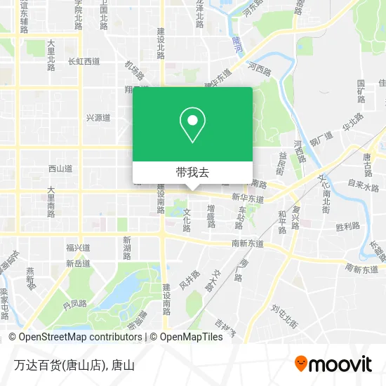 万达百货(唐山店)地图
