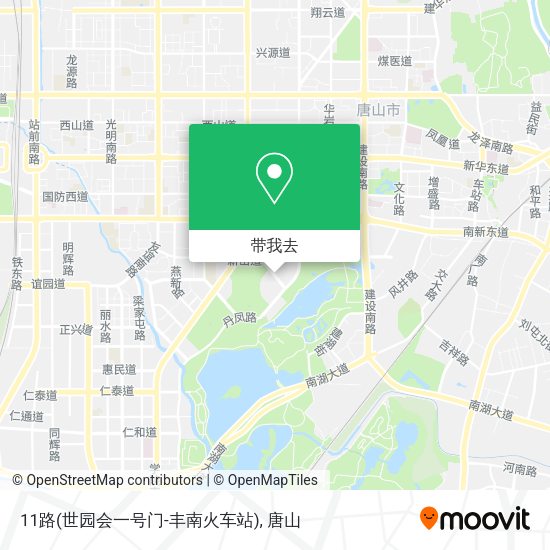 11路(世园会一号门-丰南火车站)地图