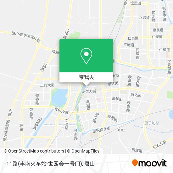 11路(丰南火车站-世园会一号门)地图